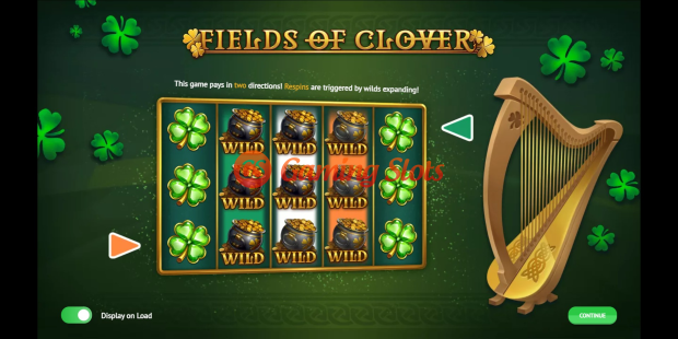 Fields of Clover slot game intro by 1X2 Gaming