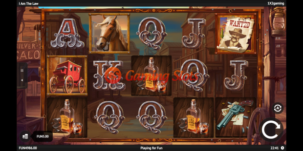 I Am The Law slot base game by 1X2 Gaming