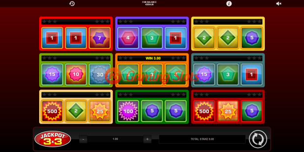 Jackpot 3x3 slot base game by 1X2 Gaming