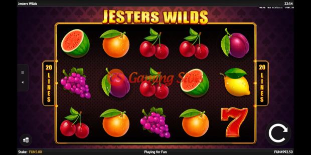 Jesters Wilds slot base game by 1X2 Gaming