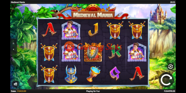 Medieval Mania slot base game by 1X2 Gaming