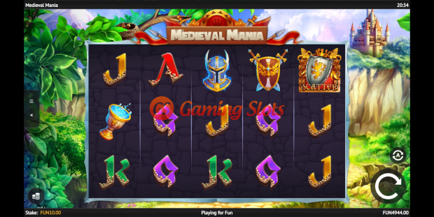 Medieval Mania slot base game by 1X2 Gaming