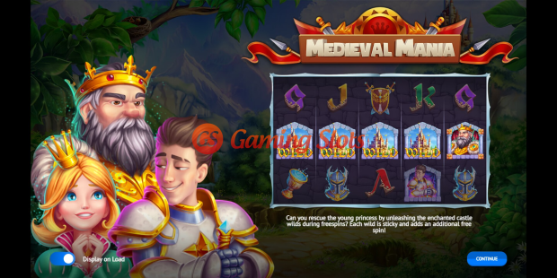 Medieval Mania slot game intro by 1X2 Gaming