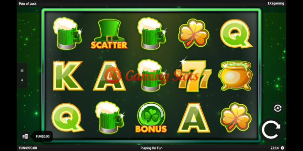 Pots of Luck slot base game by 1X2 Gaming