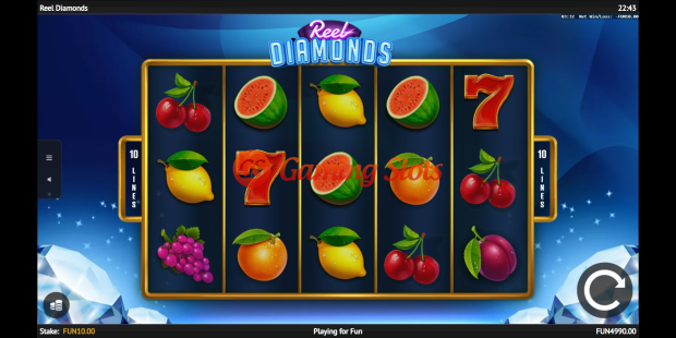 Reel Diamonds slot base game by 1X2 Gaming