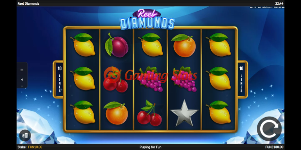 Reel Diamonds slot base game by 1X2 Gaming