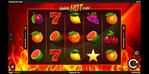 Smoking Hot Fruits slot base game by 1X2 Gaming