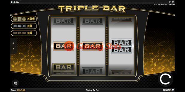 Triple Bar slot base game by 1X2 Gaming