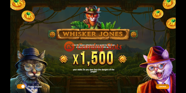 Whisker Jones slot game intro by 1X2 Gaming
