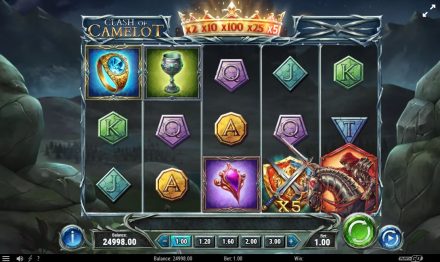 clash of camelot slot game