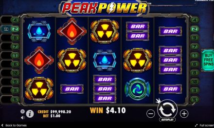 peak power slot game