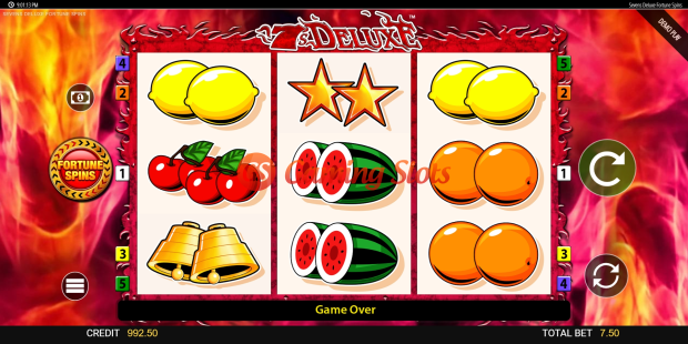 Base Game for 7s Deluxe Fortune Spins slot from BluePrint Gaming