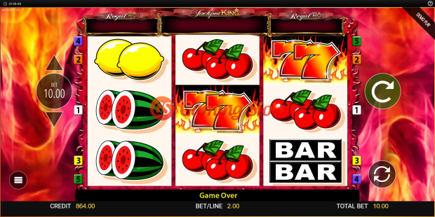 Base Game for 7s Deluxe Jackpot King slot from BluePrint Gaming