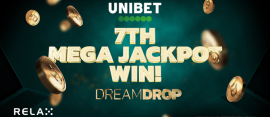 7th win on dream drop jackpot from relax gaming
