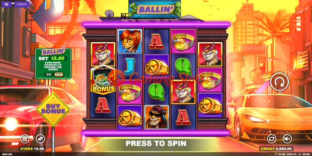 Base Game for Ballin' slot from BluePrint Gaming