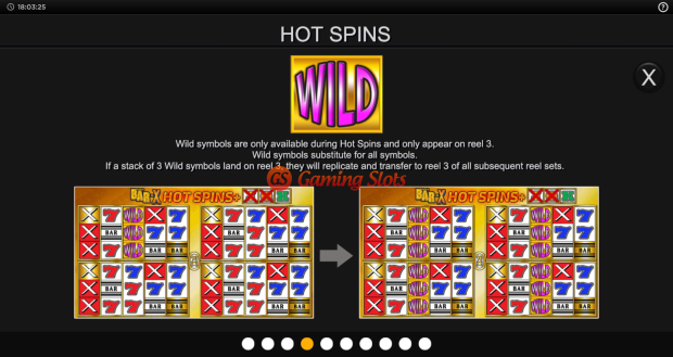 Game Rules for Bar-X Hot Spins slot from Inspired Gaming
