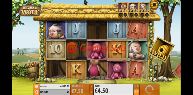 Base Game for Big Bad Wolf slot from Quickspin