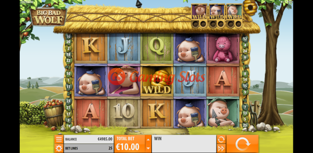 Game Intro for Big Bad Wolf slot from Quickspin