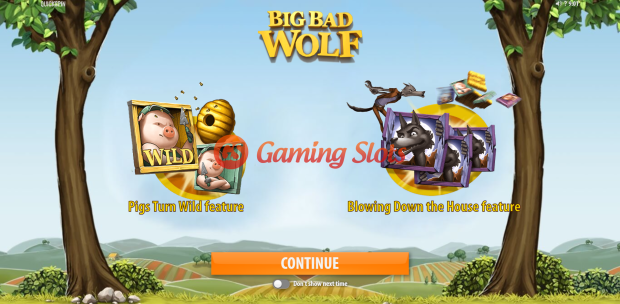 Pay Table and Game Info for Big Bad Wolf slot from Quickspin