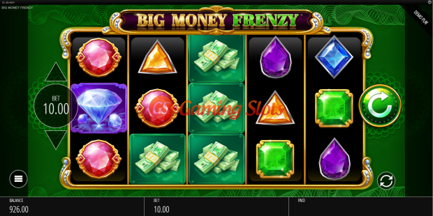 Base Game for Big Money Frenzy slot from BluePrint Gaming