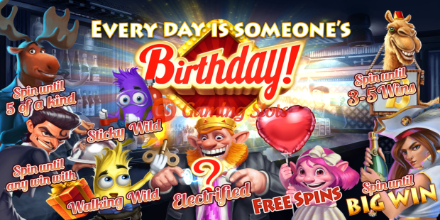 Game Intro for Birthday! slot from Elk Studios