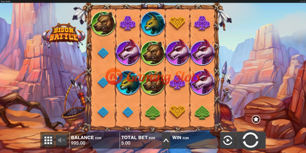 Base Game for Bison Battle slot from Push Gaming