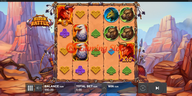 Base Game for Bison Battle slot from Push Gaming