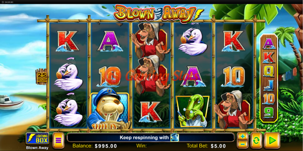 Base Game for Blown Away slot from Lightning Box Games