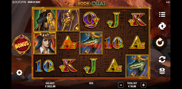 Game Intro for Book of Duat slot from Quickspin