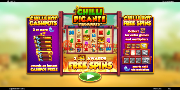 Game Intro for Chilli Picante Megaways slot from BluePrint Gaming