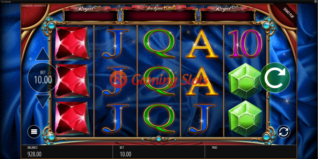 Base Game for Diamond Jackpots slot from BluePrint Gaming