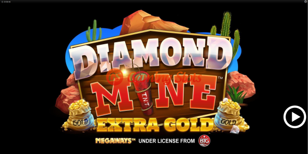 Game Intro for Diamond Mine Extra Gold Megaways slot from BluePrint Gaming