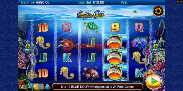 Base Game for Dolphin Gold slot from Lightning Box Games