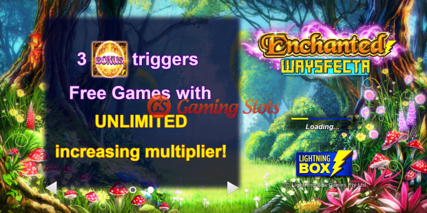 Game Intro for Enchanted Waysfecta slot from Lightning Box Games