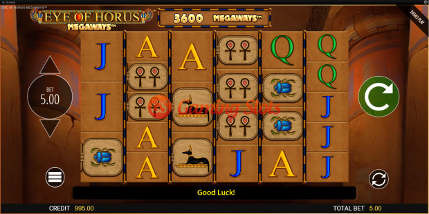 Base Game for Eye Of Horus Megaways slot from BluePrint Gaming