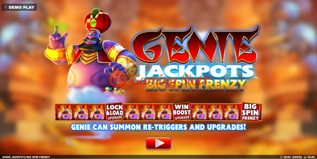 Game Intro for Genie Jackpots Big Spin Frenzy slot from BluePrint Gaming