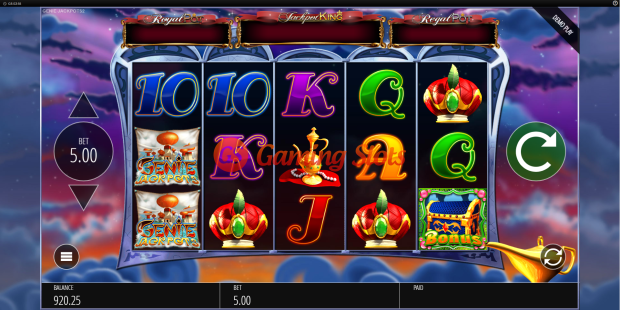 Base Game for Genie Jackpots slot from BluePrint Gaming