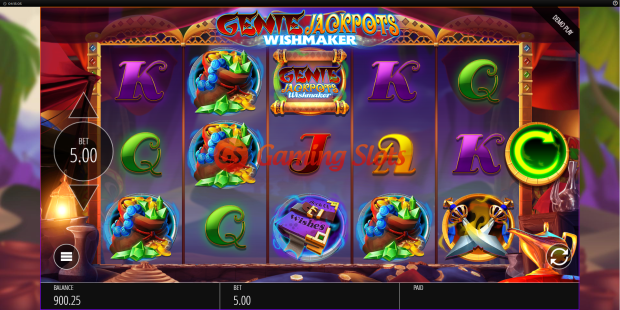 Base Game for Genie Jackpots Wishmaker slot from BluePrint Gaming
