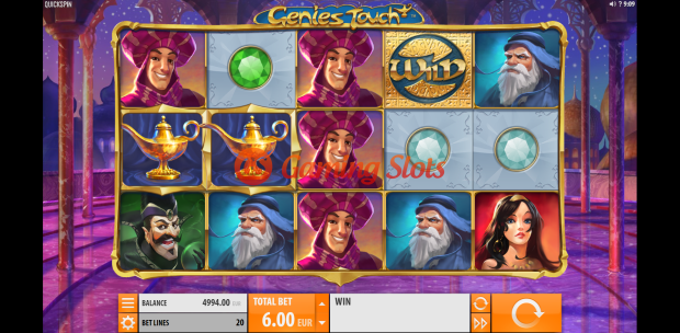Base Game for Genie's Touch slot from Quickspin