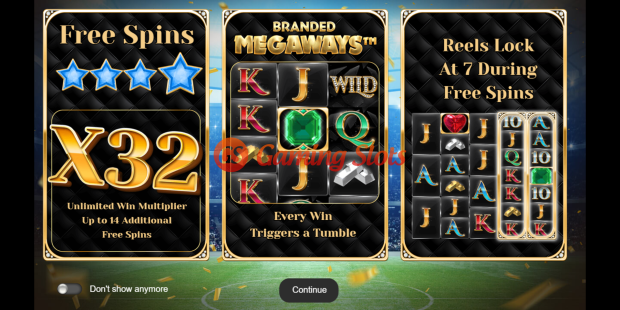Game Intro for GoldBet Branded Megaways slot from Iron Dog Studio