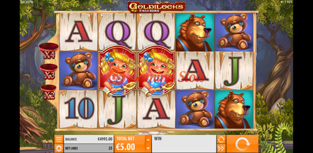 Base Game for Goldilocks slot from Quickspin