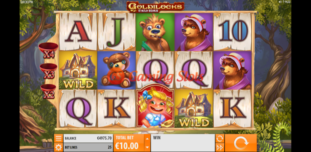Game Intro for Goldilocks slot from Quickspin