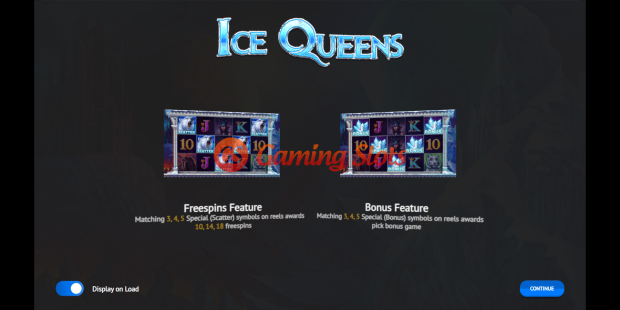 Ice Queens slot game intro by 1X2 Gaming