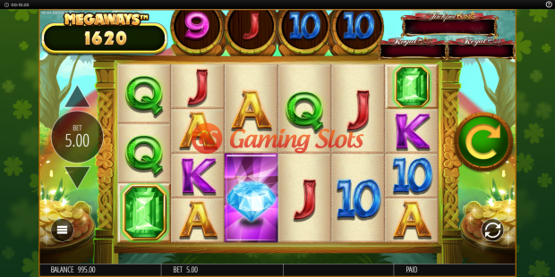 Base Game for Irish Riches MegaWays slot from BluePrint Gaming