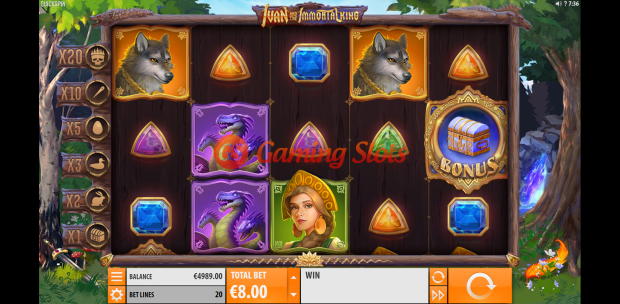 Base Game for Ivan and The Immortal King slot from Quickspin