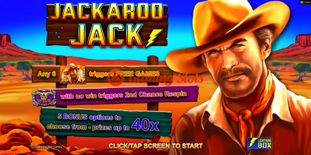 Game Intro for Jackaroo Jack slot from Lightning Box Games