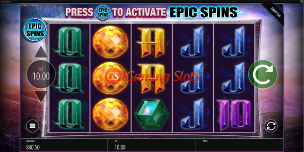 Base Game for Jewel Strike slot from BluePrint Gaming