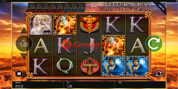 Base Game for Journey of the Gods slot from BluePrint Gaming