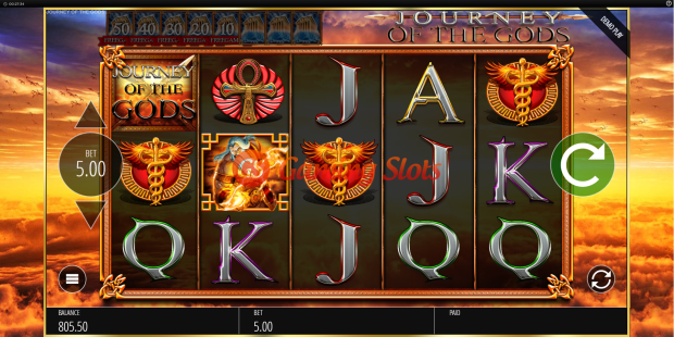 Base Game for Journey of the Gods slot from BluePrint Gaming