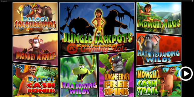 Game Intro for Jungle Jackpots slot from BluePrint Gaming